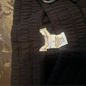 Black Ribbed Sweater with Button Detail